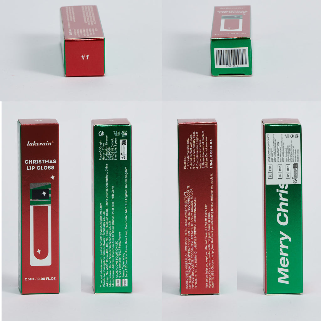 Lakerain Christmas Cute Doll Lip Gloss