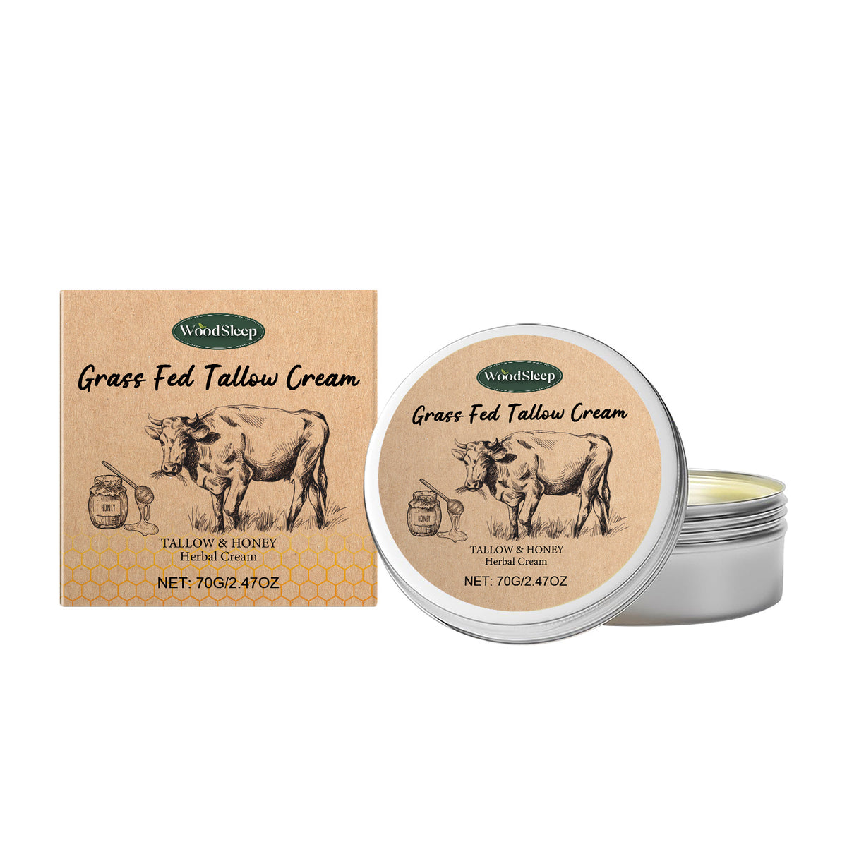 WodSleep Tallow Skin Moisturizing Cream Dry And Nourishing
