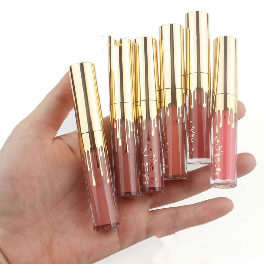 Kylie Gold 6 Lip Colors Kelly Kim Birthday Edition Non-stick Cup
