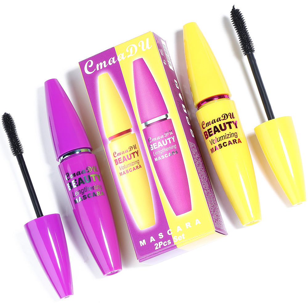 CmaaDU 4D Mascara Kit Thick Waterproof Long Lasting