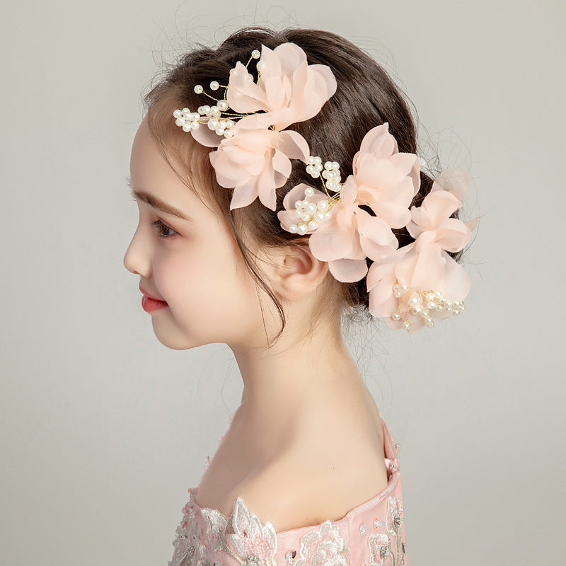 Cute Little Princess Jewelry Elegant Hairpin Flower Set