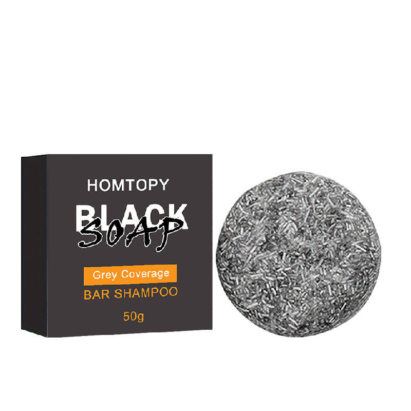 Hompoty  Bamboo Charcoal Shampoo Soap Polygonum Multiflorum Soap Rosemary