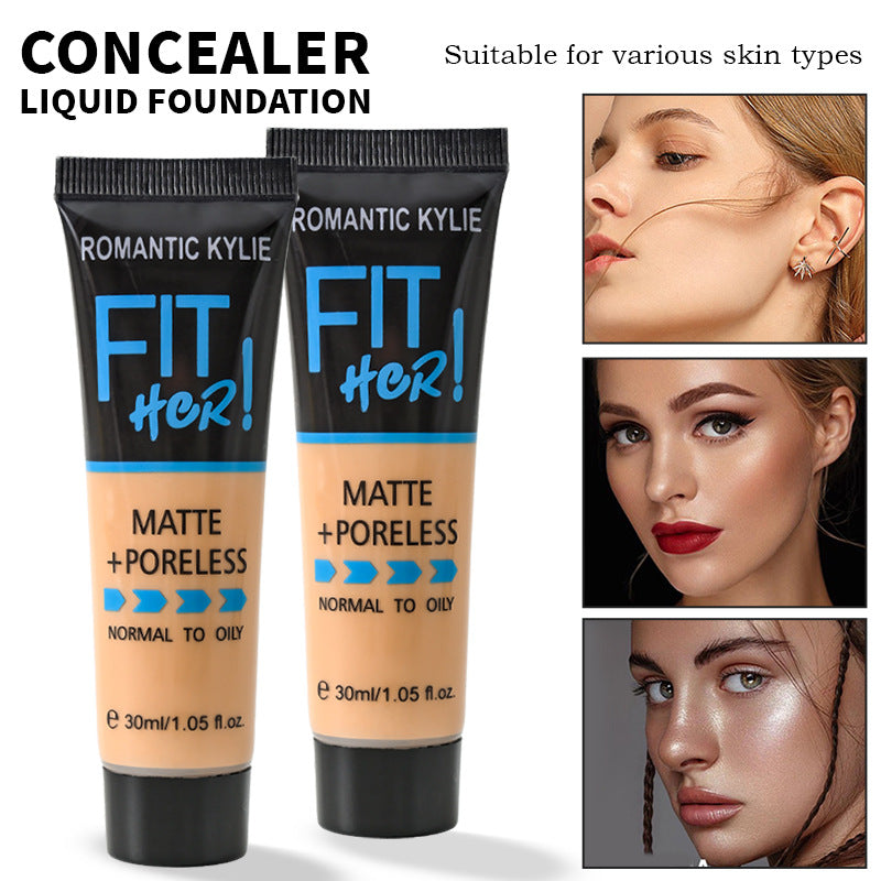 Fit Her Nourishing Concealer Matte Brightening Lasting Liquid Foundation