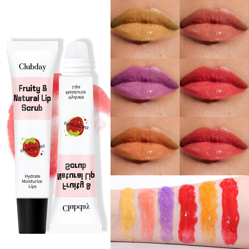 Clubday Makeup Exfoliating Exfoliating Exfoliating Fade Lip Lines Moisturizing Care Lipstick Fruit Flavor