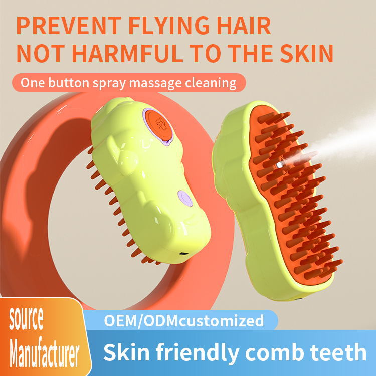 Pet Cleaning Supplies Pet Spray Comb Dogs And Cats Pet Electric Spray One-click Spray Anti-flying Hair Press