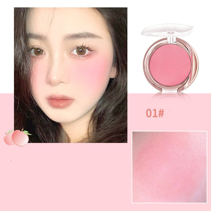 Women's Fashionable Natural Polishing Blush With Fine Pearlescent Nourishing