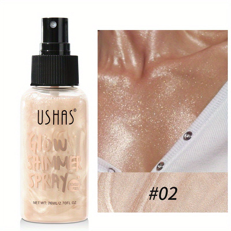 Ushas High Gloss Brightening Liquid Foundation Concealer Waterproof