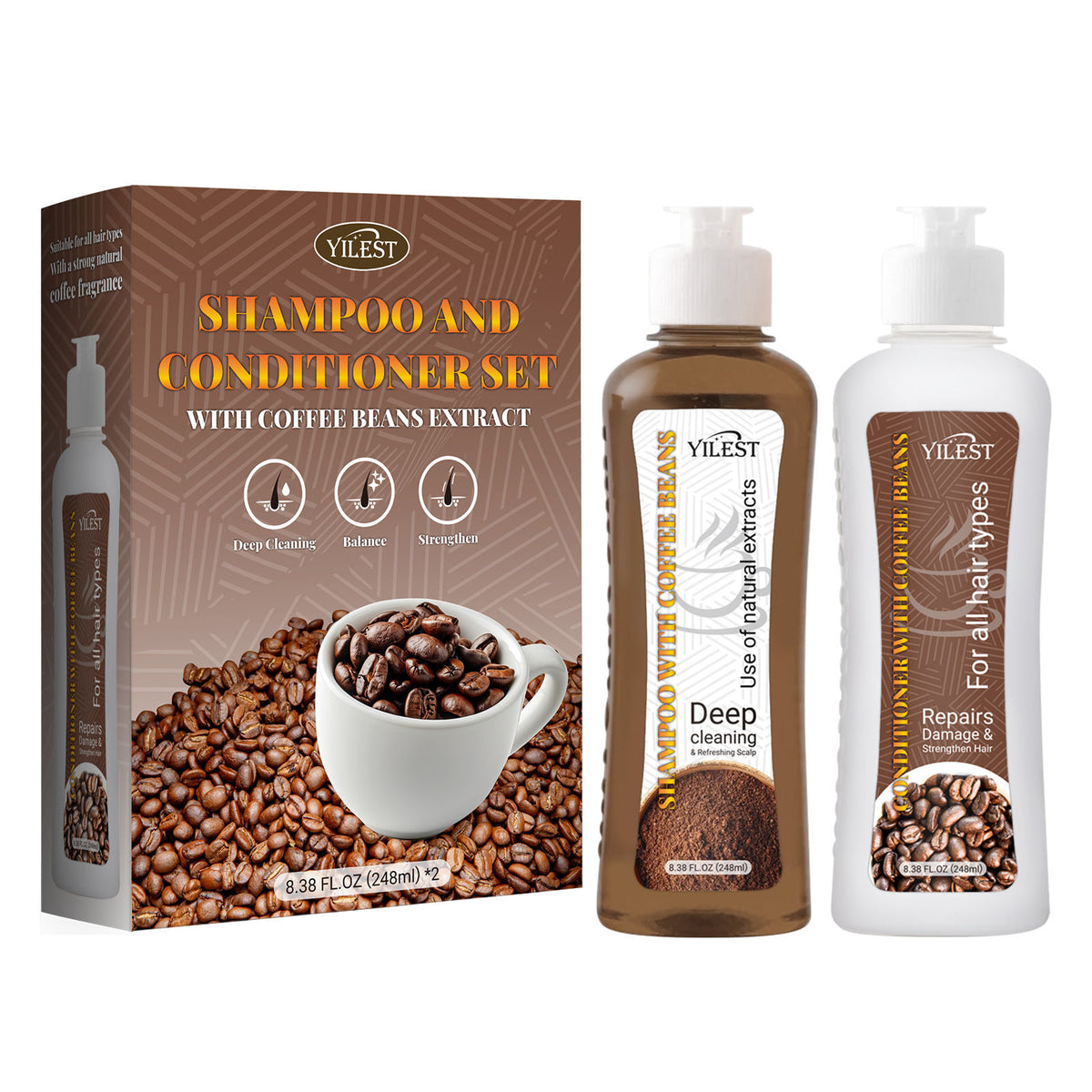Yilest Nourishing Hair Improve Frizzy Hair Dry Hair Shampoo Suit