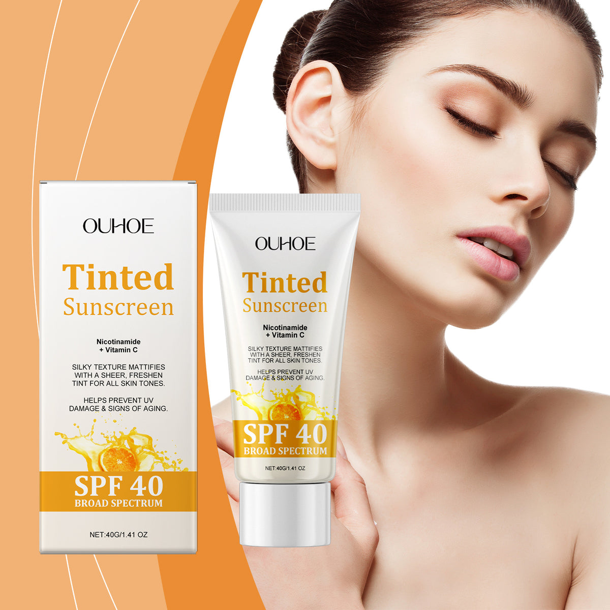 Ouhoe Vitamin C Protective Cream Summer Outdoor