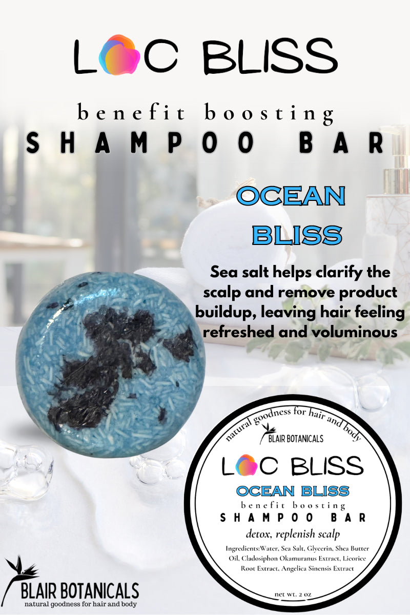 Loc Bliss Spotted Wool Flower Root Ginger Shampoo Soap