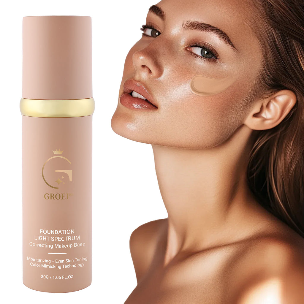 Groei Concealer And Moisturizer Nourishing Waterproof And Durable Smear-proof Makeup Non-stuck Powder Foundation