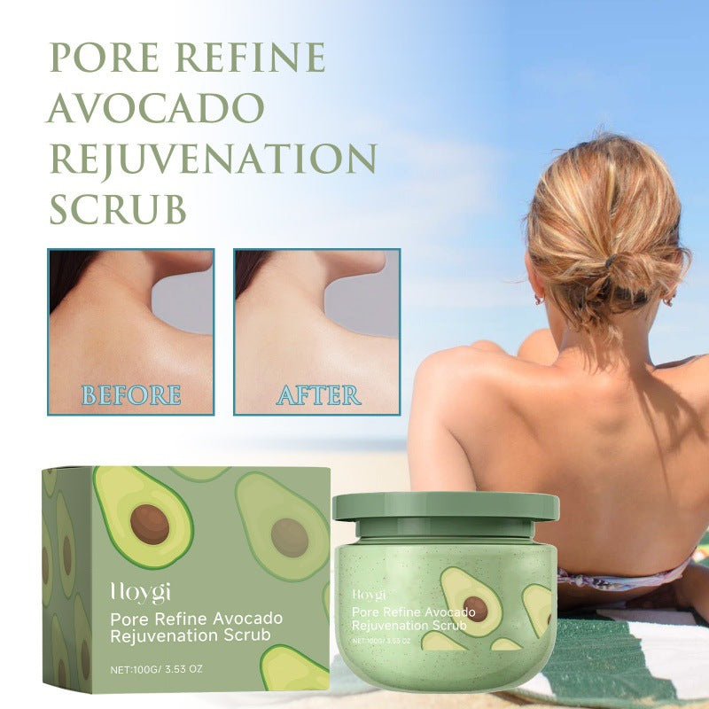 Hoygi Avocado Ice Cream Facial Scrub Body Cleaning