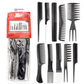 10-piece Set Hairdressing Comb Suit Barber Shop Styling Comb Makeup Comb For Hair Salon