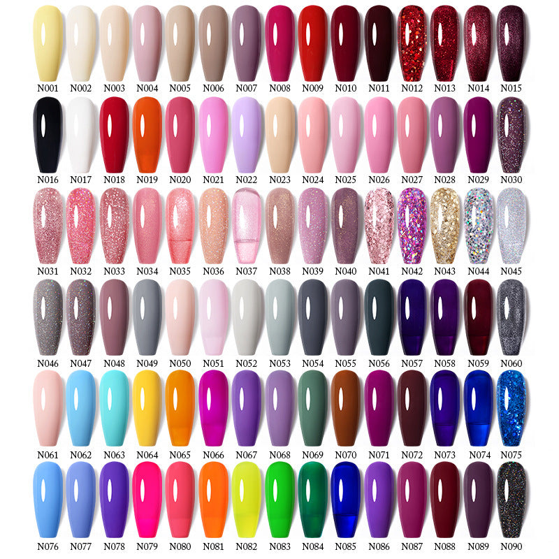 UR Sugar One Bottle One Color Gel Nail Polish Shimmering Powder Sequins Solid Color Phototherapy Plastic