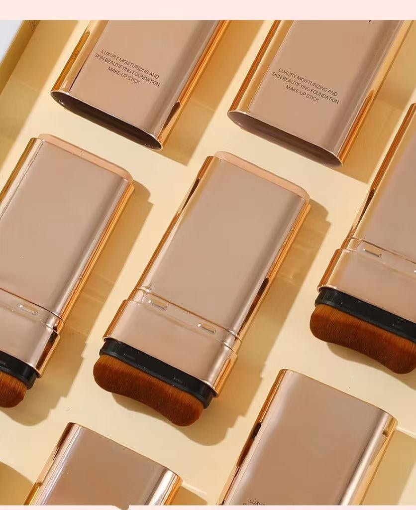 Luxury Double-headed Brush Head Light And Transparent Liquid Foundation