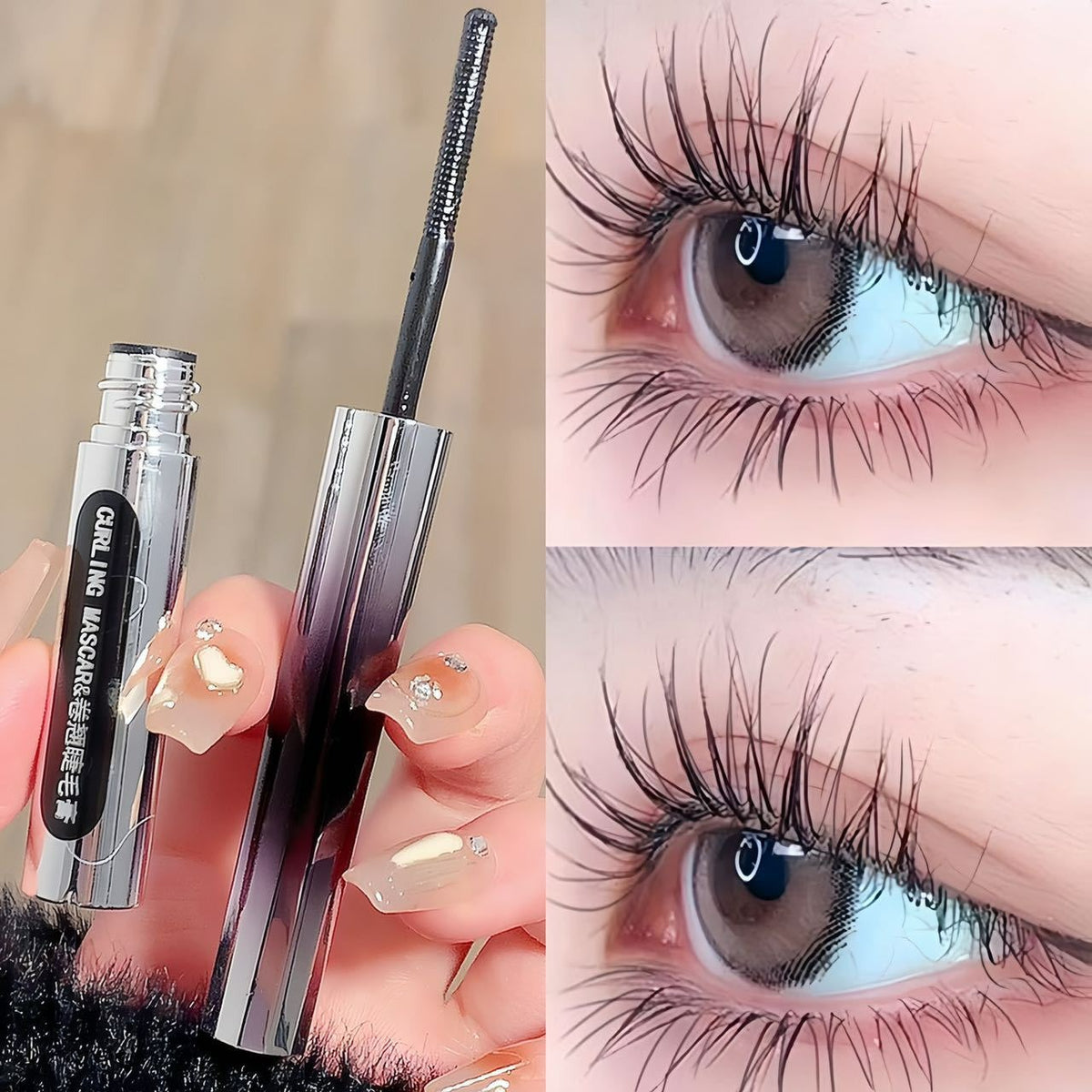 Sweet Mint Curling Mascara Long Lasting Smear-proof Makeup Waterproof Not Smudge