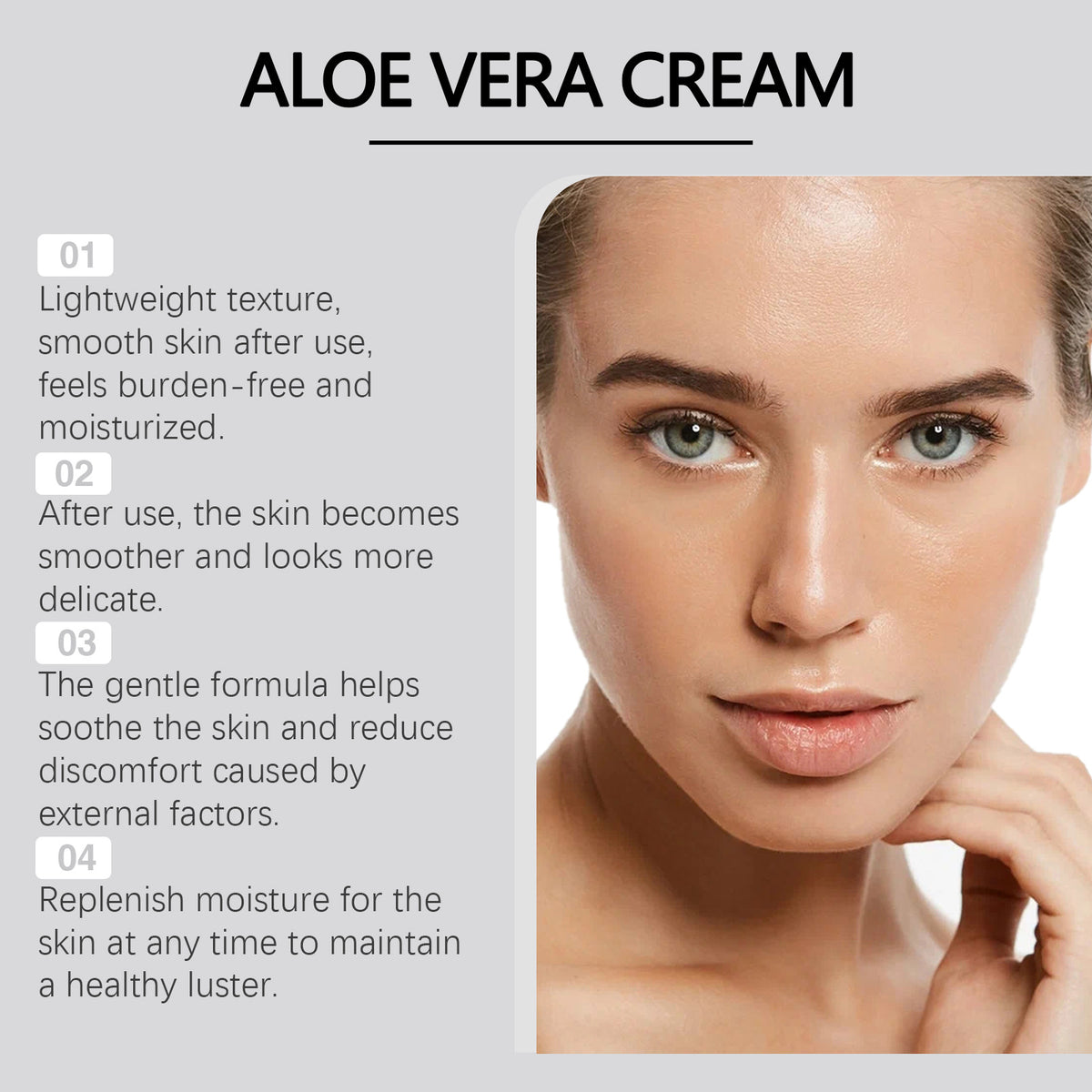 Hoygi Aloe Moisturizing Facial Cream Mild Replenishment