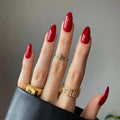 Wear Armor Mid-length Solid Color Nail Shaped Piece