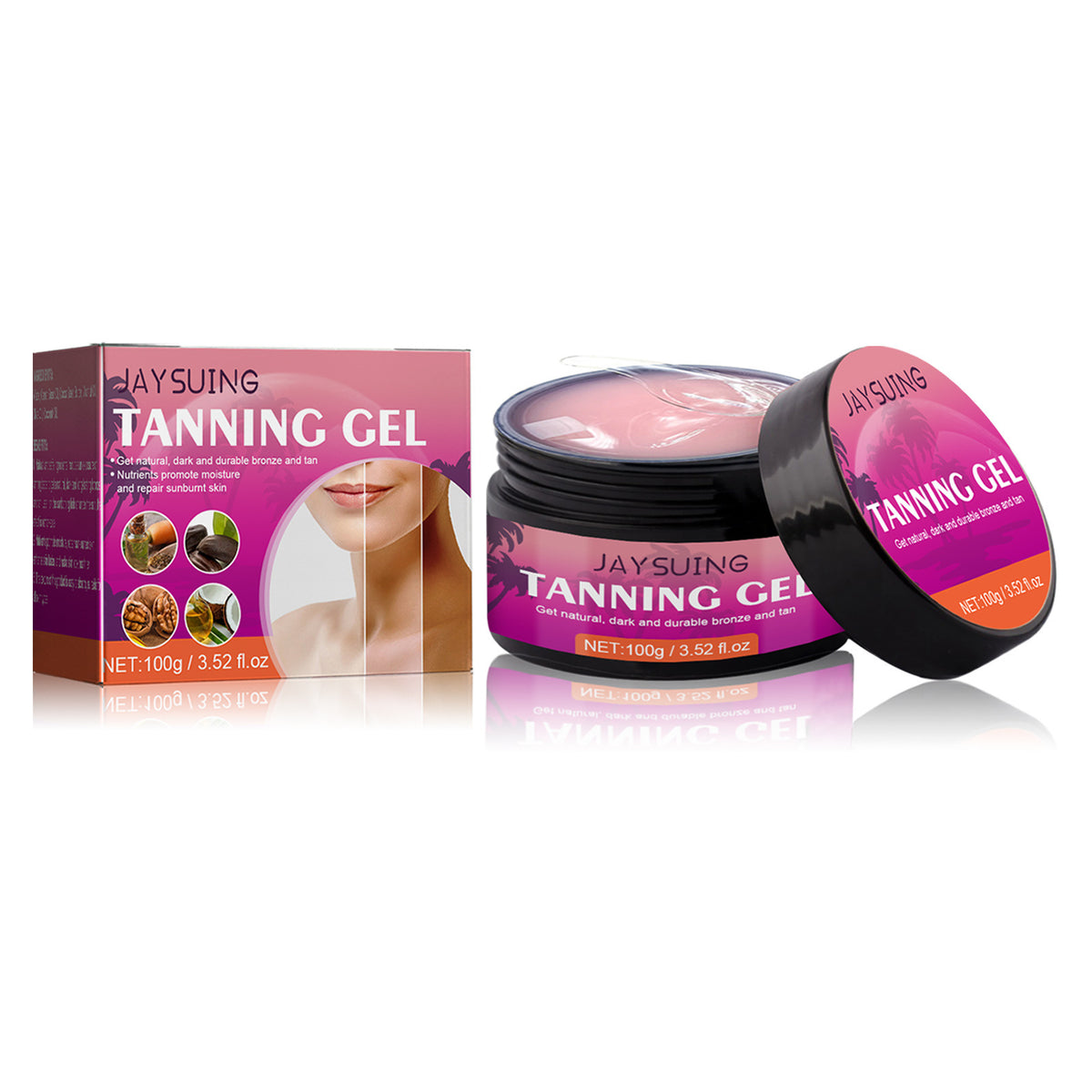Jaysuing Tanning Gel Body Self-tanning Tanning Cream Bronze