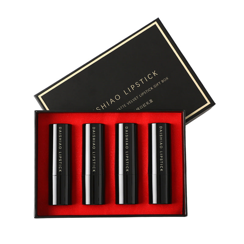 Daishiao Matte Finish Waterproof Smear-proof Long-lasting Moisturizing Lipstick Kit