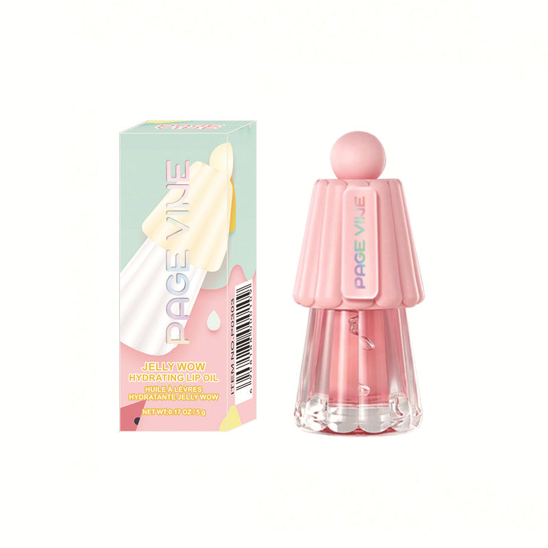 Page Vine Jelly Big Brush Lip Gloss Moisturizing Lasting Fade Lip Lines