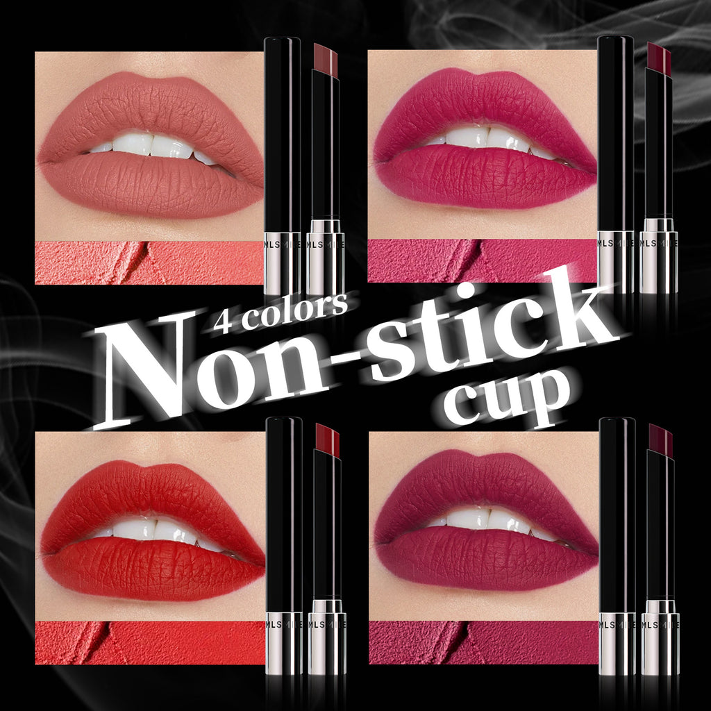 MLSmile Lipstick 4 Makeup No Stain On Cup Easy To Color