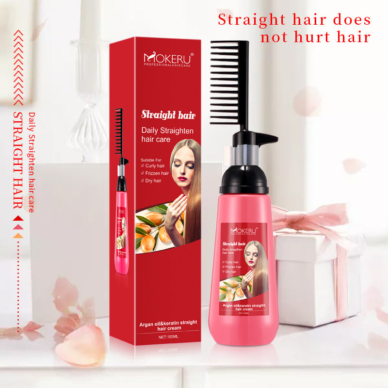 Mokeru A Comb Straight Free PullFree Clip Straightening Cream