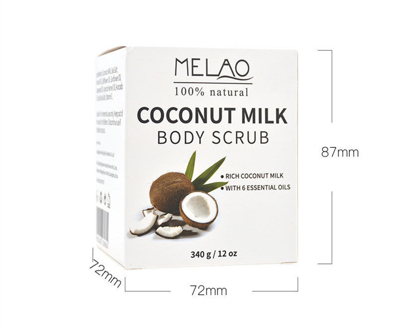 Melao Coconut Milk Cleansing Moisturizing Exfoliating Body Scrub Cream
