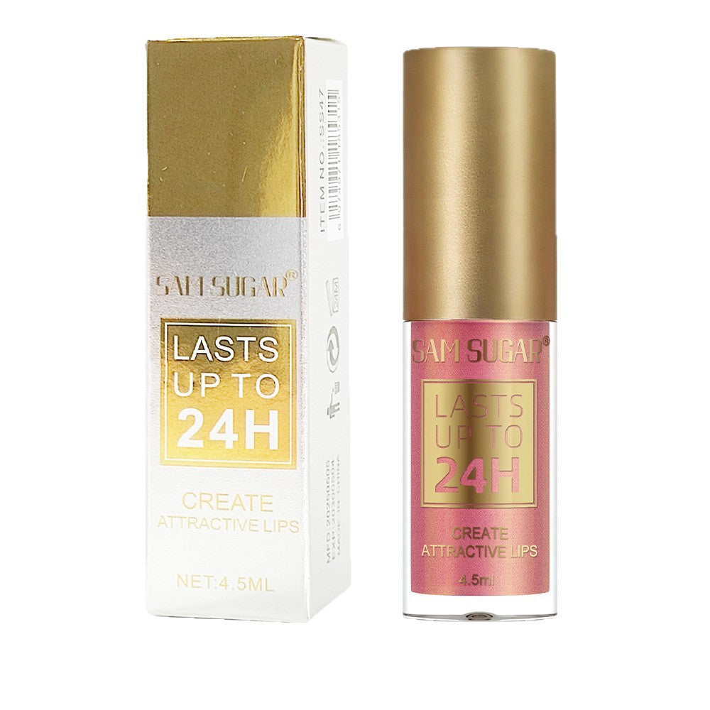 Sam Sugar 6-color Lifting Thin And Glittering Pearlescent Lip Lacquer