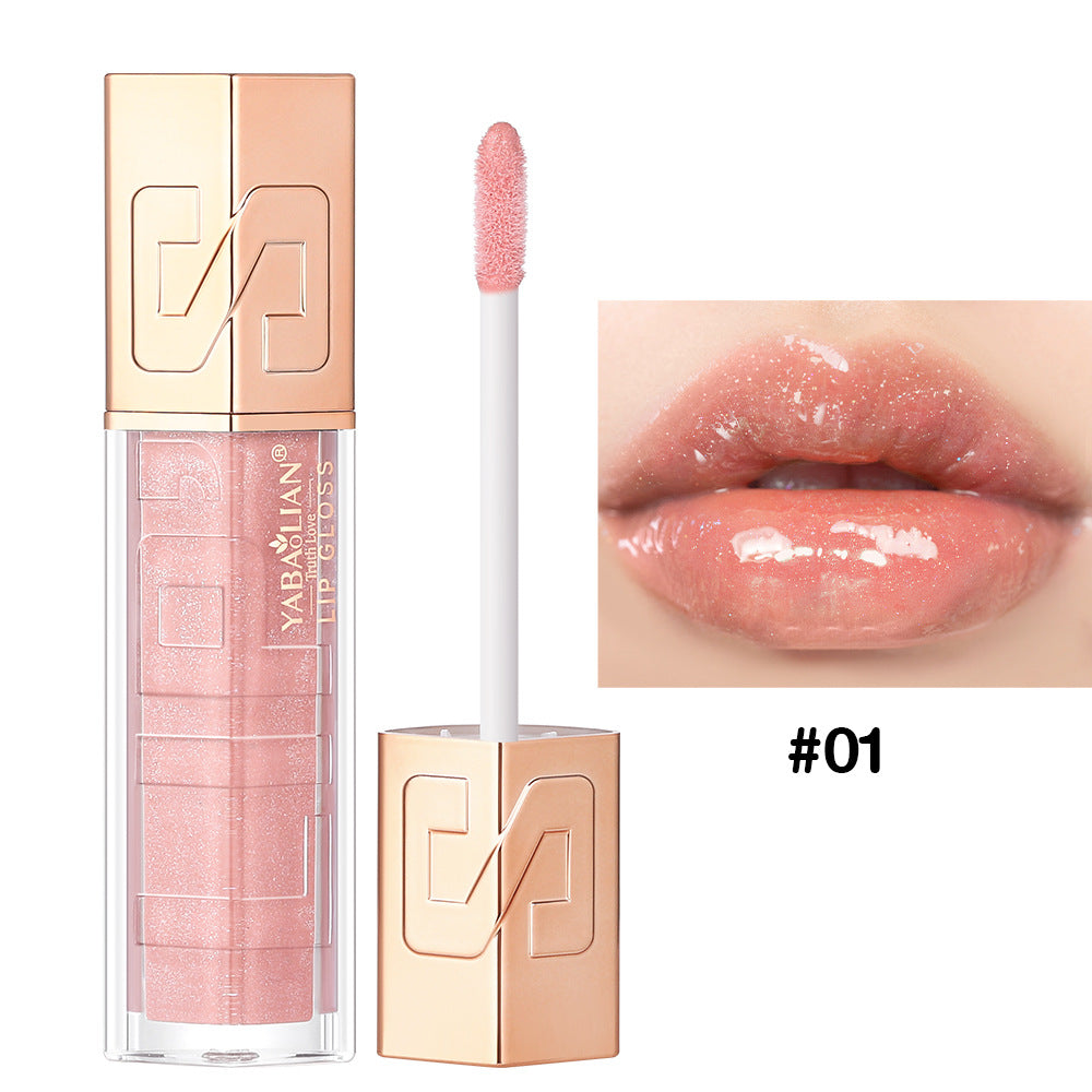 Yabaolian Makeup Hyaluronic Acid Water Light Shimmer Sequins Lip Lacquer