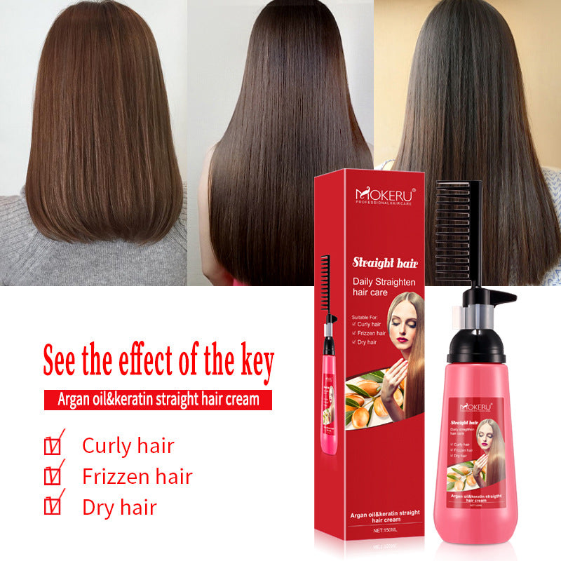 Mokeru A Comb Straight Free PullFree Clip Straightening Cream