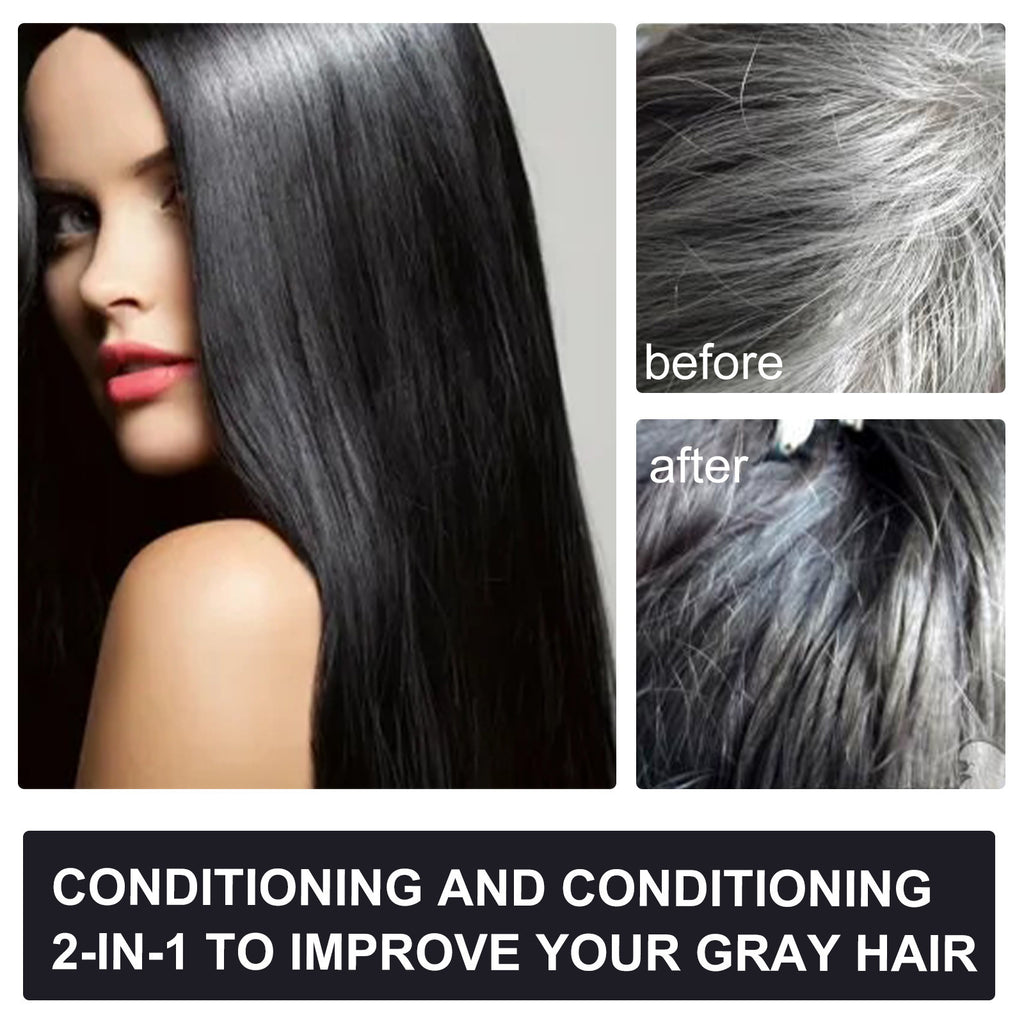 Eelhoe Polygonum Multiflorum Shampoo White To Black Black Hair Anti-drop Cleaning Anti-Dandruff
