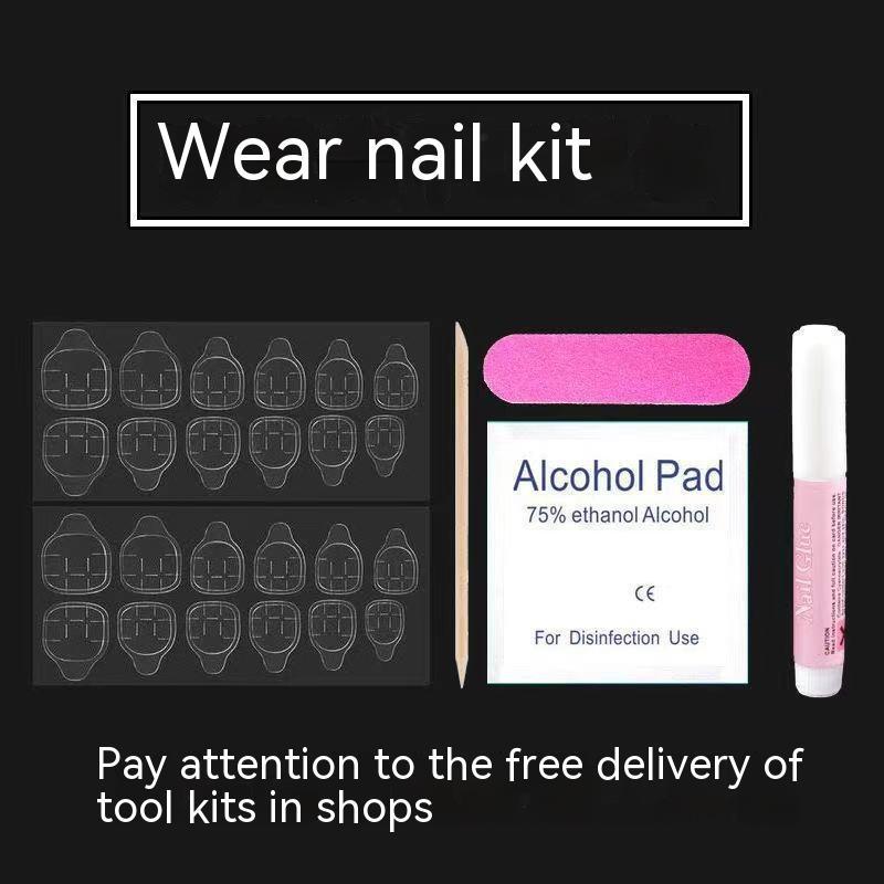 Light Luxury Wear Nail Stickers Kit Finished Product