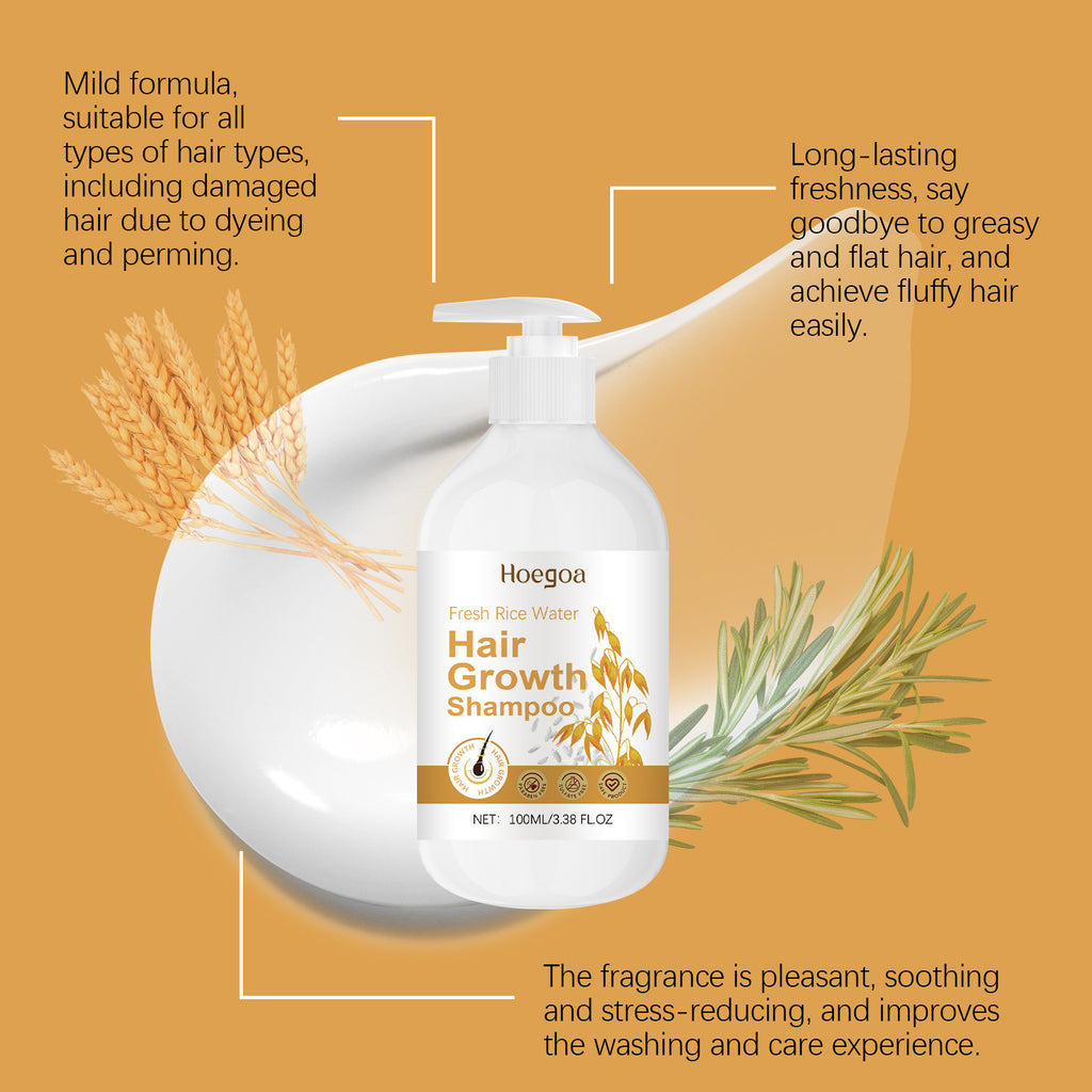 HoeGoa Cleansing Hair Fluffy Nourishing Frizz Smooth Hair Brightening Care Shampoo