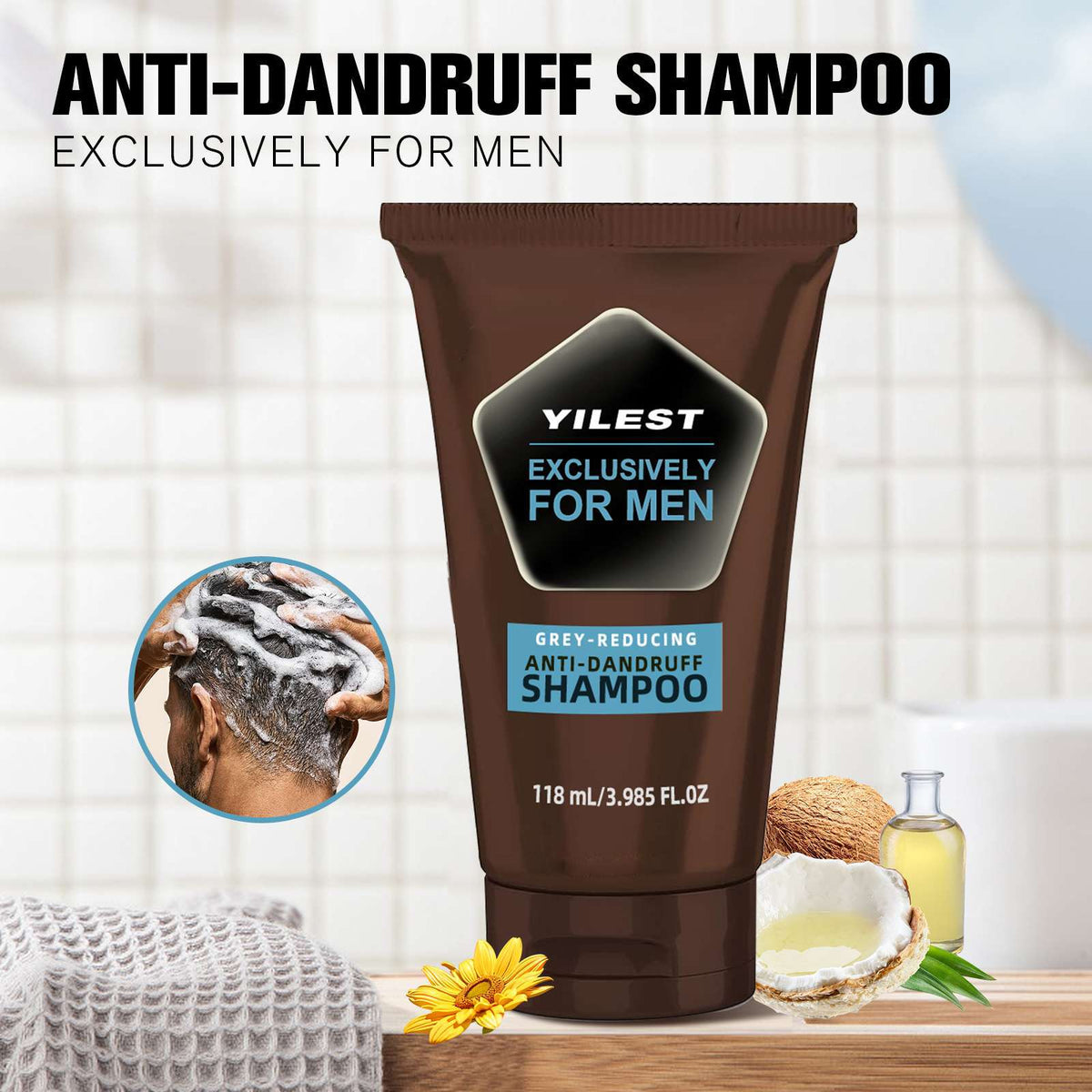 Yilest Anti-dandruff Shampoo Deep Cleansing Moisturizing Shampoo