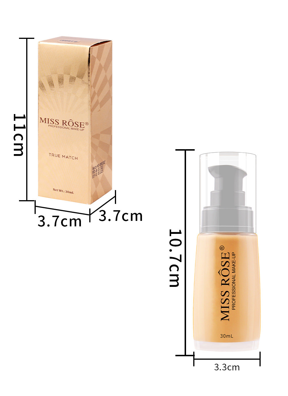 MissRose Women's Long-lasting Concealer And Makeup Foundation