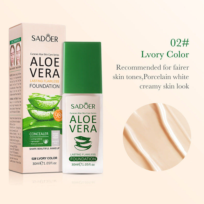 Sadoer Full Coverage Concealer Foundation Cream Makeup Cosmetic