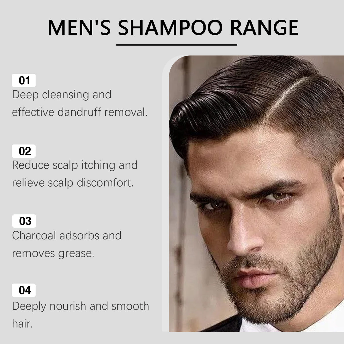 East Moon Men's Shampoo Series Daily Cleaning Deep Clean Silky Shiny Cool Shampoo