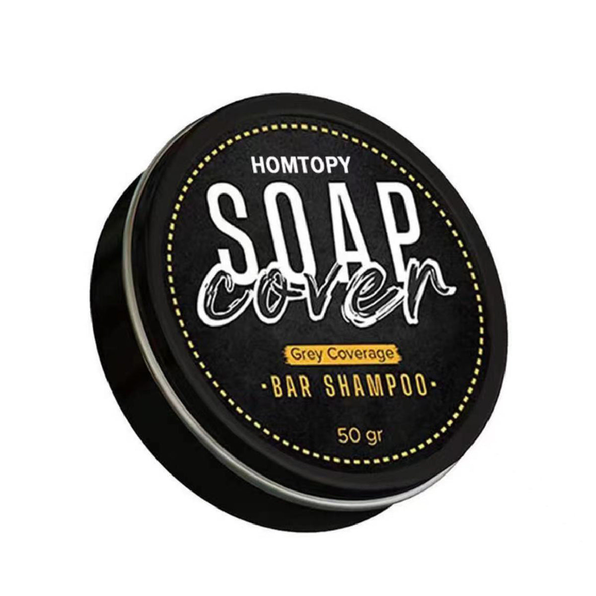 Homtopy Men's Shampoo Soap For White Hair Softening And Care