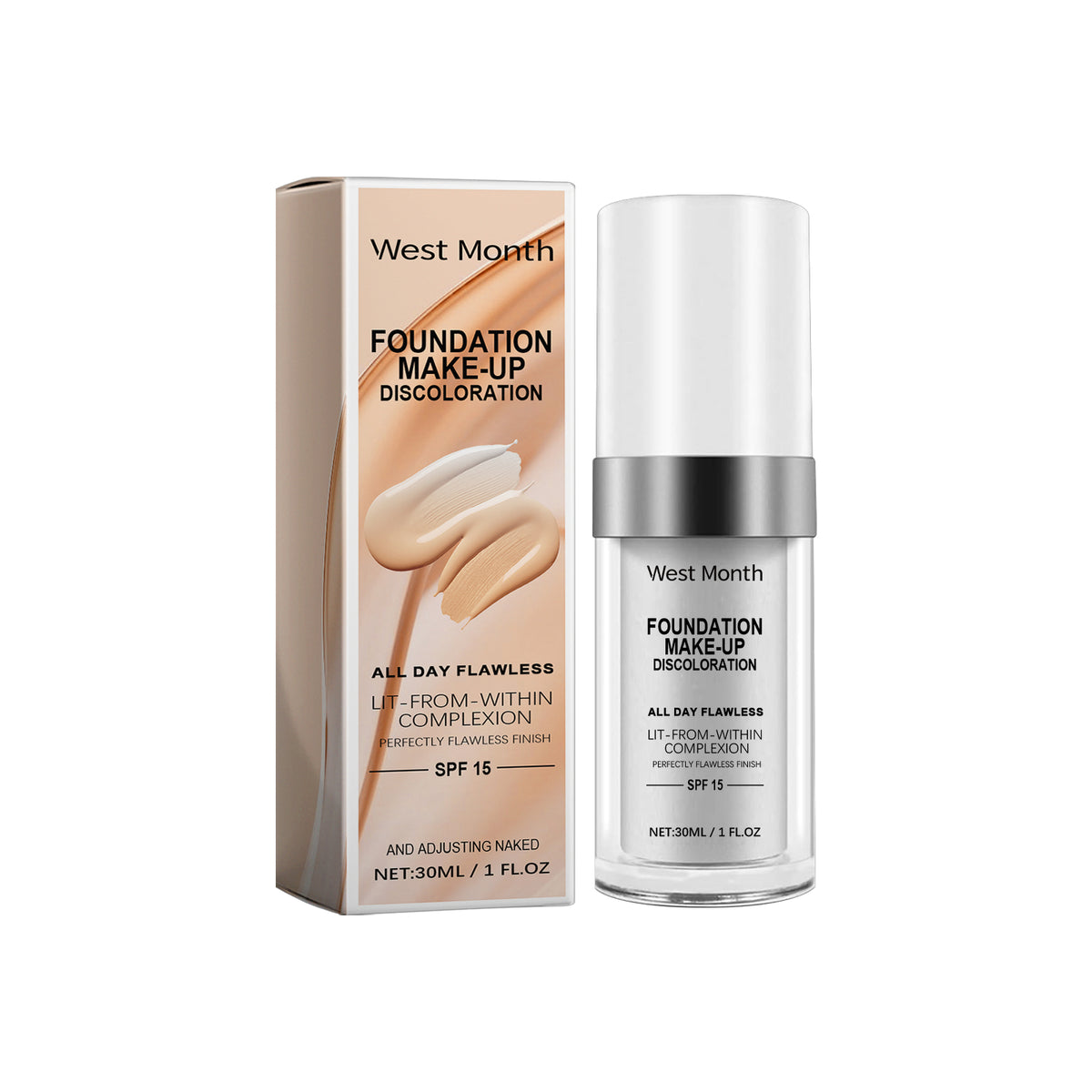 West Month Warm Concealer Liquid Foundation Prevents Sweat And Makeup