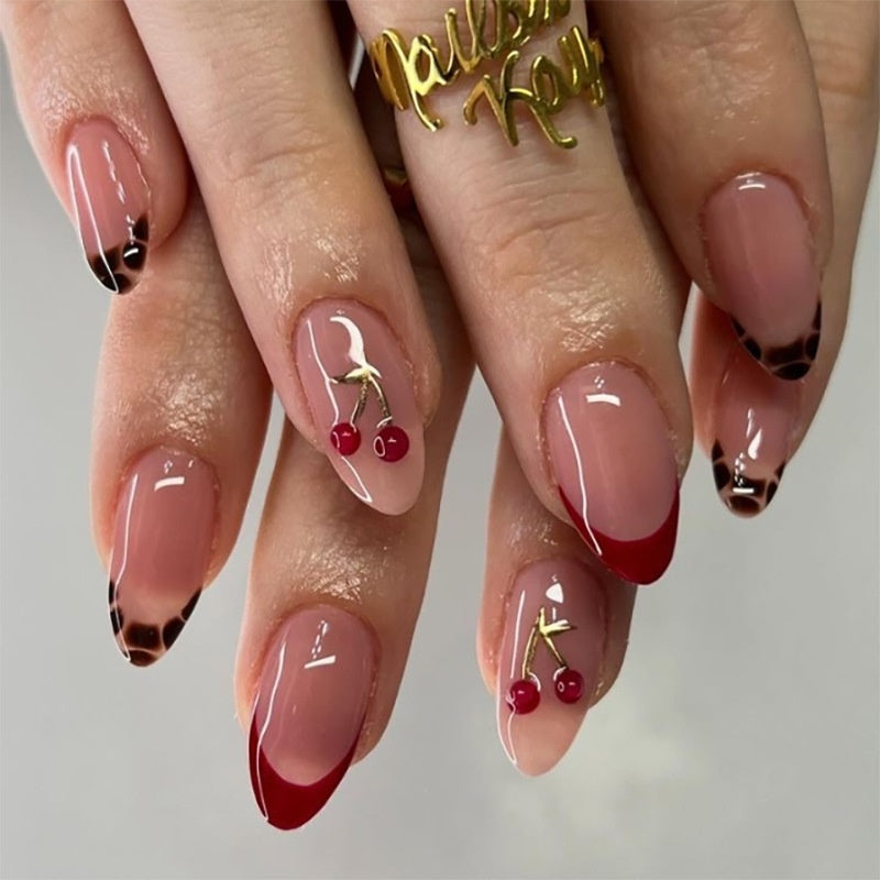 European And American Wear Nail Almond Nail Cherry Nail Tips