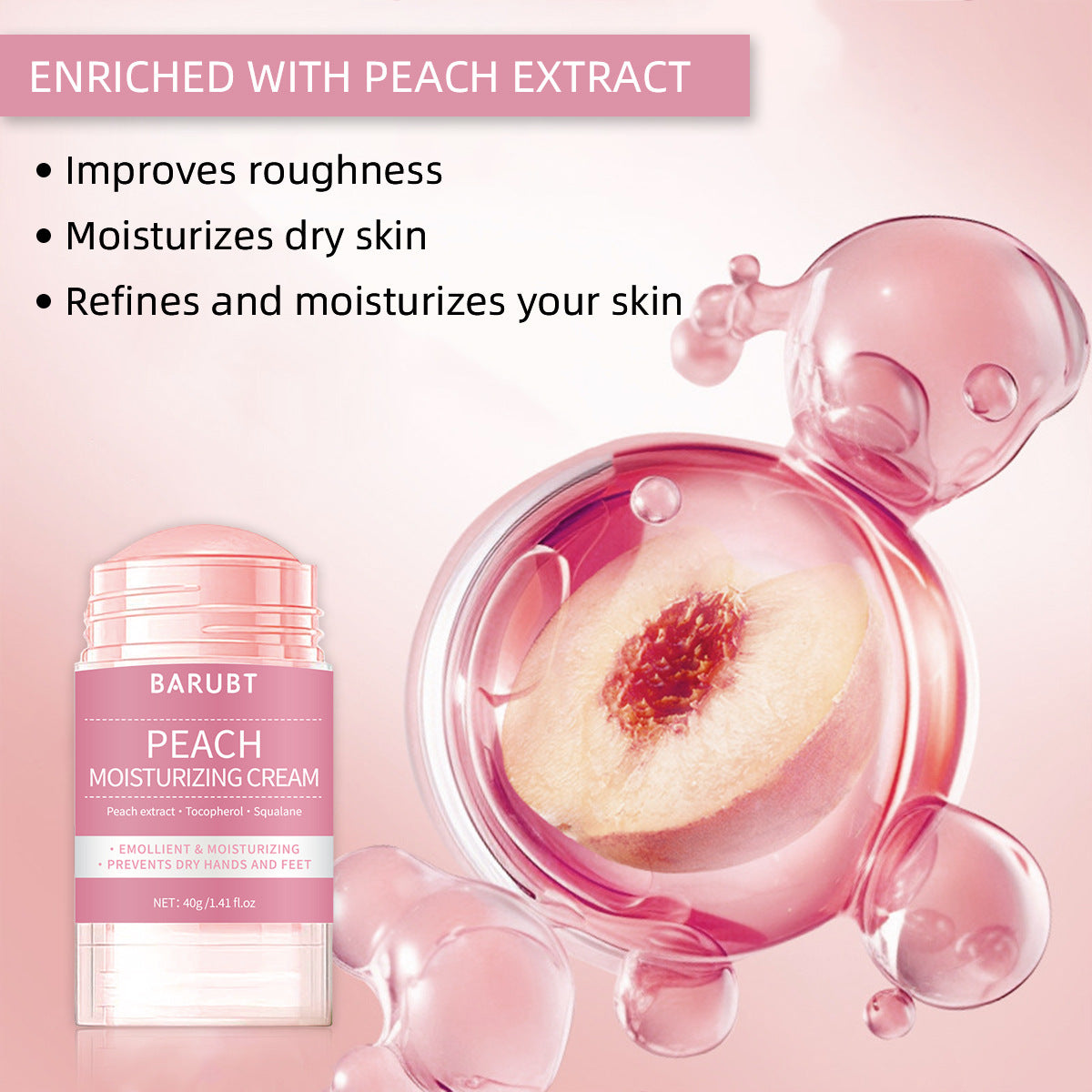 BARUBT Hand And Foot Cream Peach Moisturizing Cream