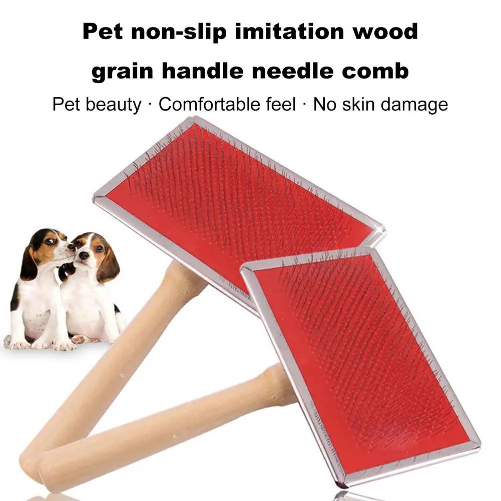 Pet Grooming Comb Durable Dog Cat Brush Gentle Stainless Steel Pet Comb For Removing Fur Tangles Safe Grooming Tool For Pets