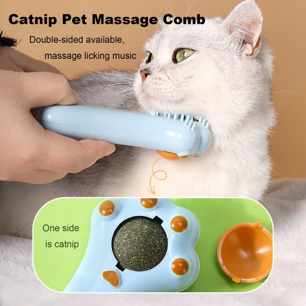 Cartoon Design Cat Toy Dual-purpose Cat Massage Comb Clean Mouth Cat Toys For Dental Care Digestion Pet Accessory