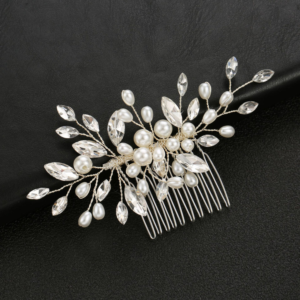 Bridal Wedding Handmade Pearl Hair Comb Hair Comb