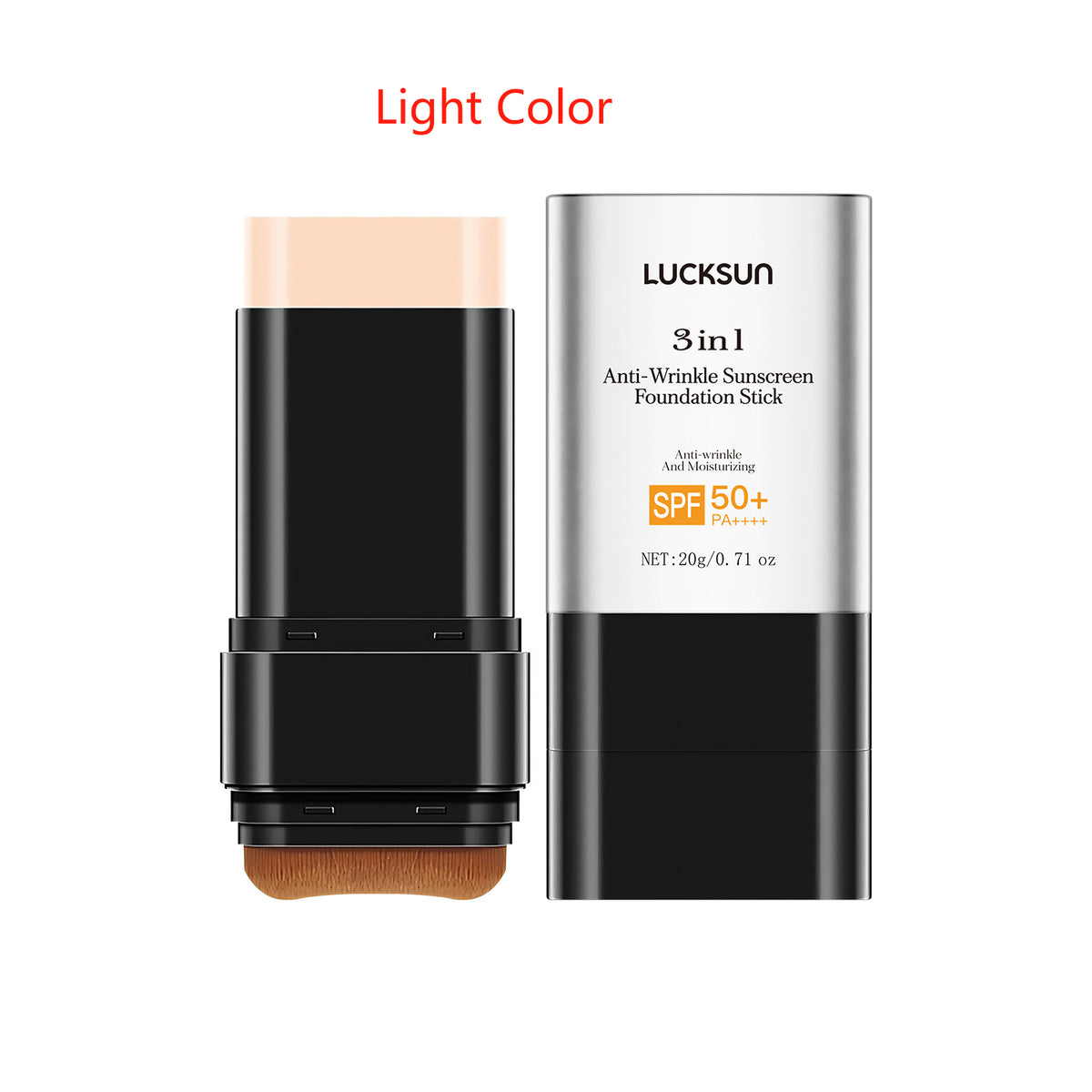 Luckson Three-in-one Anti-wrinkle Natural Long Lasting Concealer UV Protection Foundation Cream