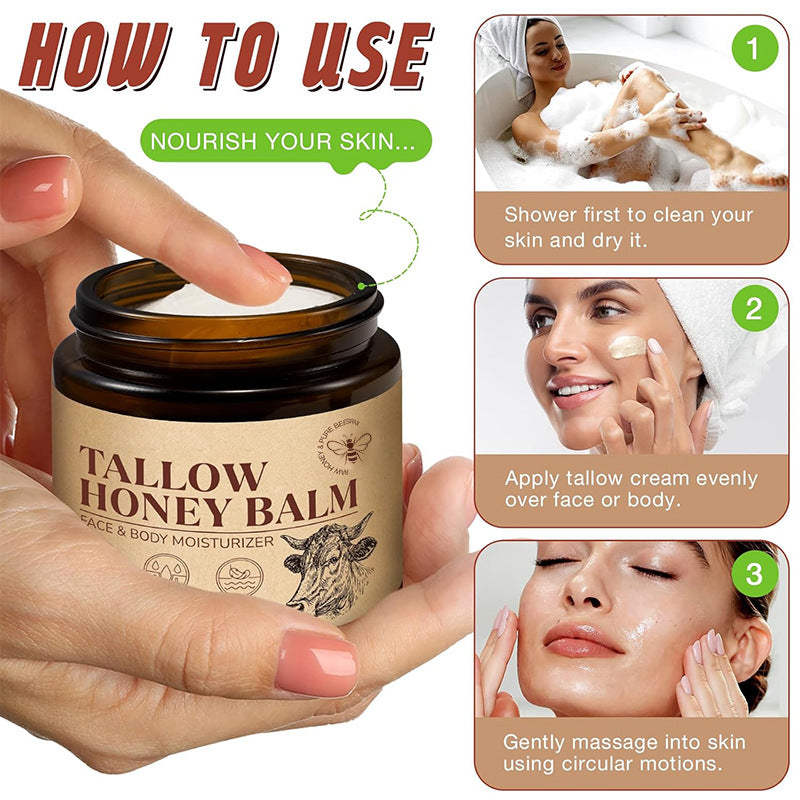 Tallow Honey All-English Packaged Hydrating Solid Tallow Cream