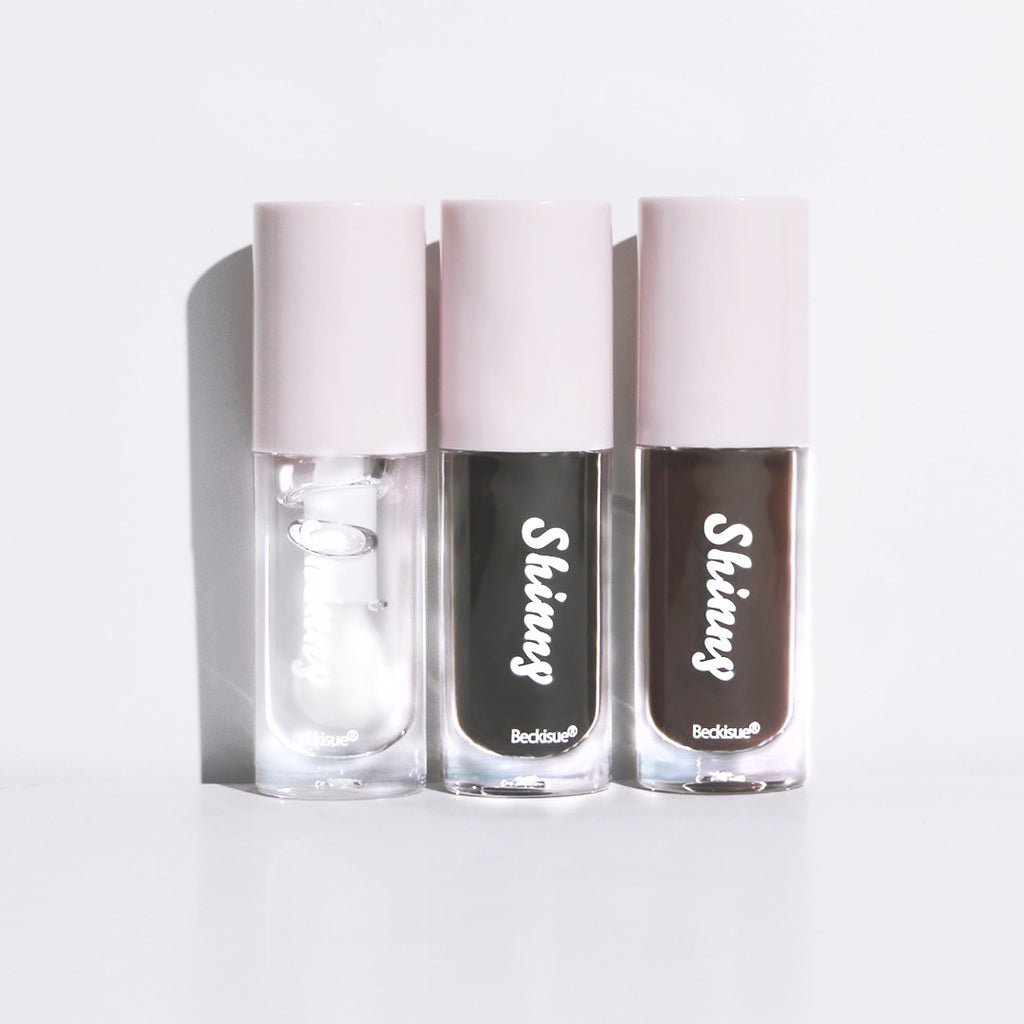 Beckisue Translucent Black Lip Gloss Water Light Mirror Highlight Lipstick