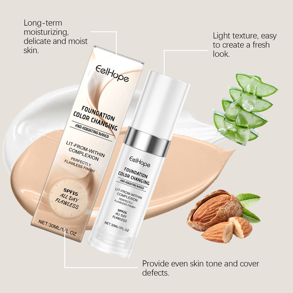 Eelhope Temperature Change Concealing Foundation Natural Moisturizing