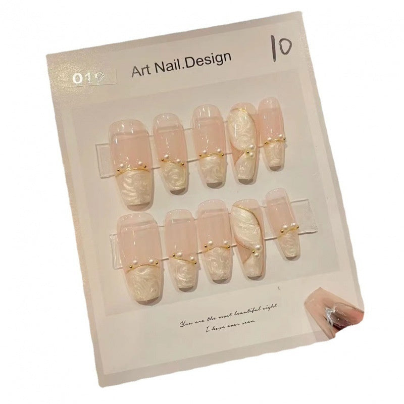 Light Luxury Wear Nail Stickers Kit Finished Product